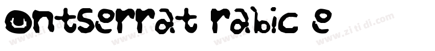 Montserrat Arabic Re字体转换